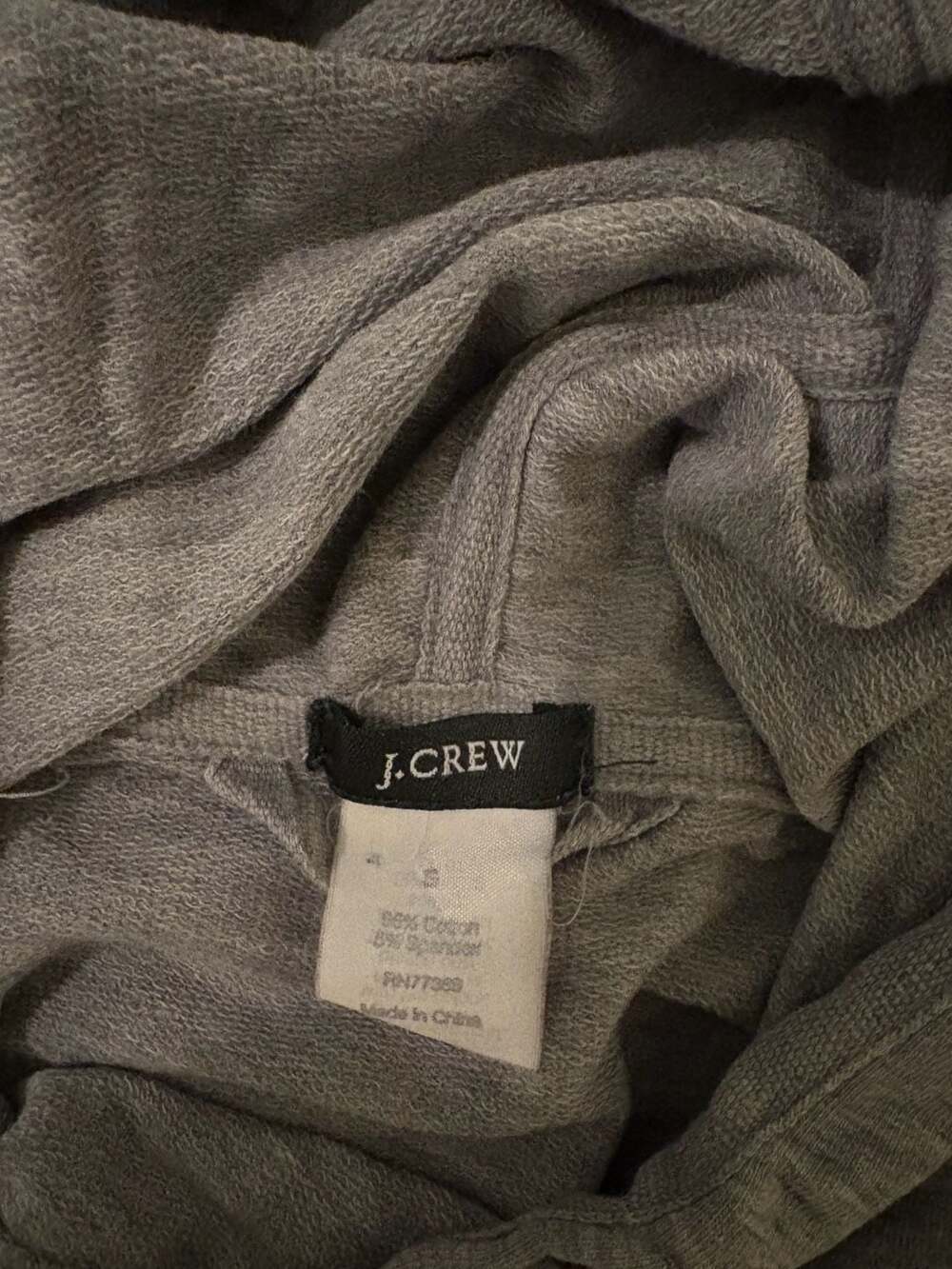 J.Crew Women's Gray Pullover Hoodie Size S - Picture 2 of 3